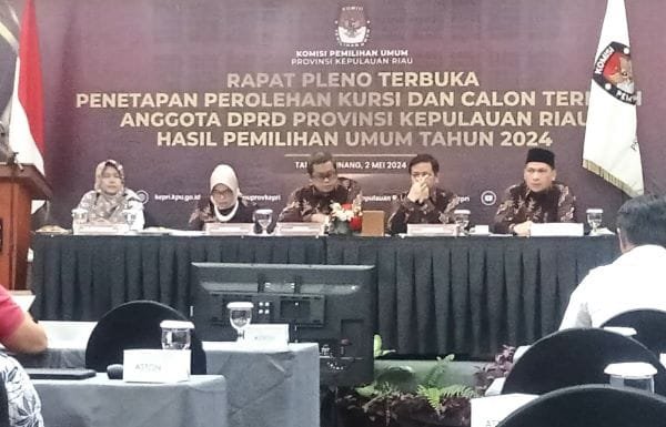 KPU Kepri Tetapkan Lima Nama Anggota DPRD Provinsi Dapil Tanjungpinang