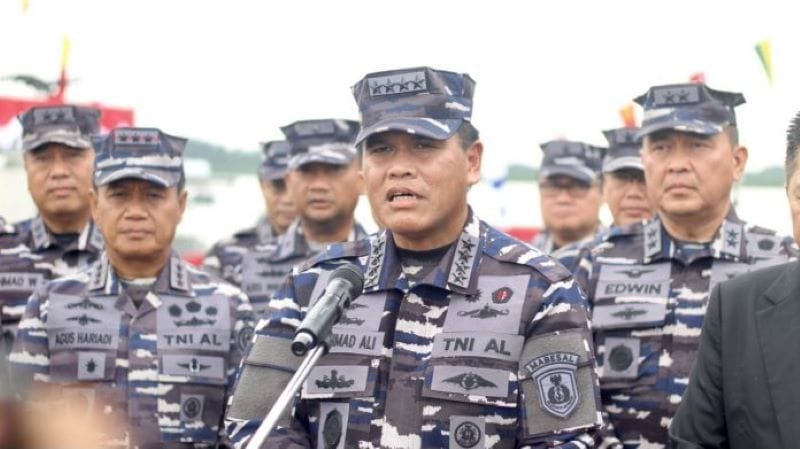 KSAL Laksamana Muhammad Ali Resmikan Dua Kapal Perang Baru di Batam