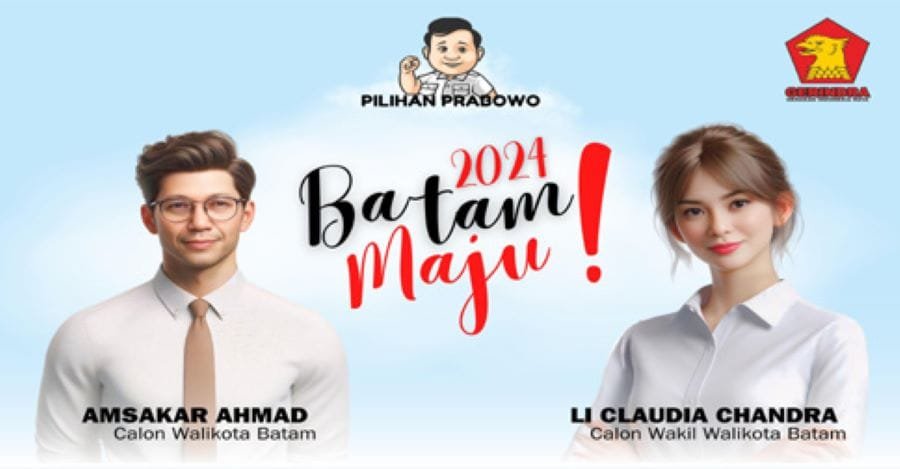 DPP Nasdem Dukung Amsakar-Li Claudia, Pilkada Kota Batam 2024 Semakin Panas
