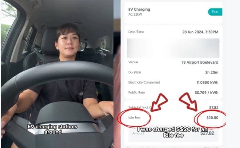 Tinggalkan Mobil Listrik di Stasiun Pengisian, Content Creator Singapura Cheryl Tay Didenda $20