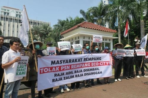 Protes di Kedutaan China: Warga Rempang Desak Pencabutan Investasi Xinyi Grup dari Proyek Rempang Eco City