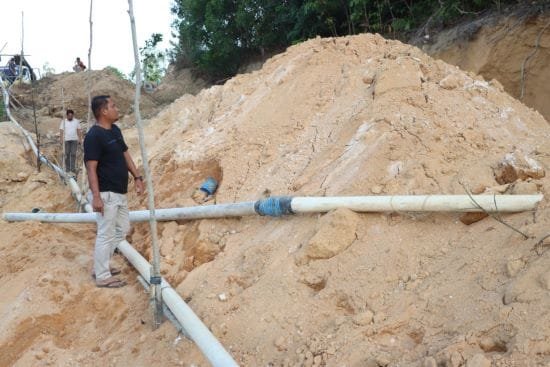 Satreskrim Polres Bintan Gerebek Tambang Pasir Ilegal di Kampung Masiran, GN Ditangkap
