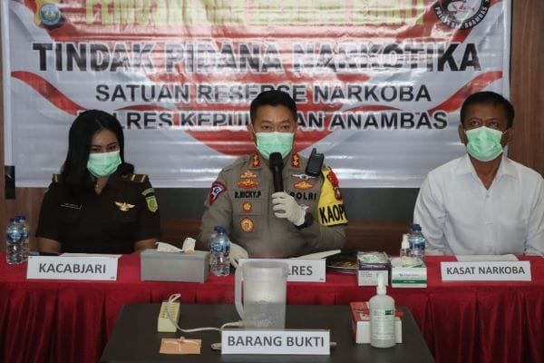 Polres Anambas Musnahkan 6,7 Gram Sabu, Kapolres Ajak Masyarakat Berperan Aktif Berantas Narkoba