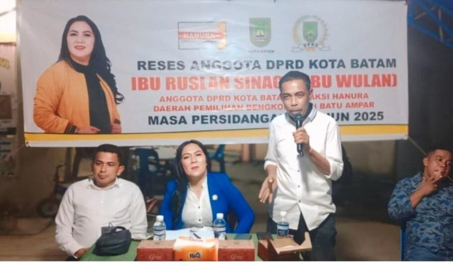 Reses di Bengkong, Ruslan Sinaga Terima Aspirasi Warga soal Lampu Jalan dan Pelatihan Usaha