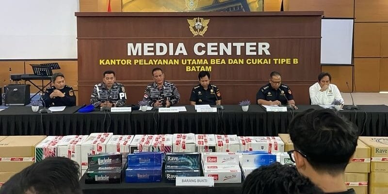 Bersinergi, TNI AL dan Bea Cukai Gagalkan Penyelundupan 3,5 Juta Batang Rokok Ilegal di Batam