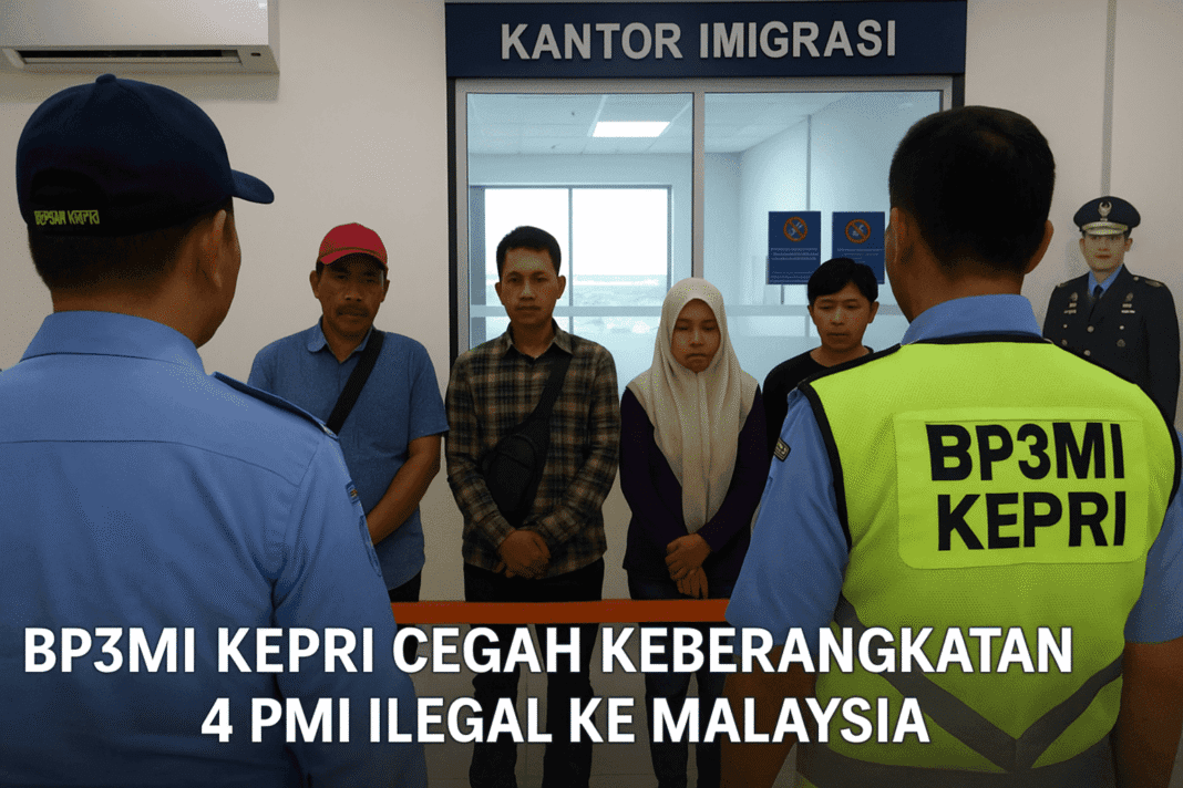 BP3MI Kepri Gagalkan Keberangkatan Empat PMI Ilegal ke Malaysia di Pelabuhan Batam