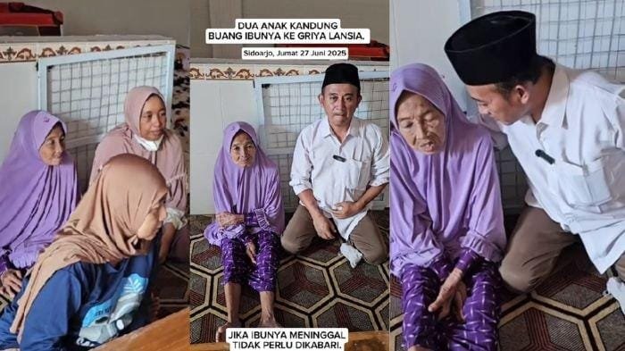 Viral! Dua Anak Titipkan Ibu ke Panti Lansia dengan Surat Tak Akan Dijemput, Berakhir dengan Tangis Penyesalan