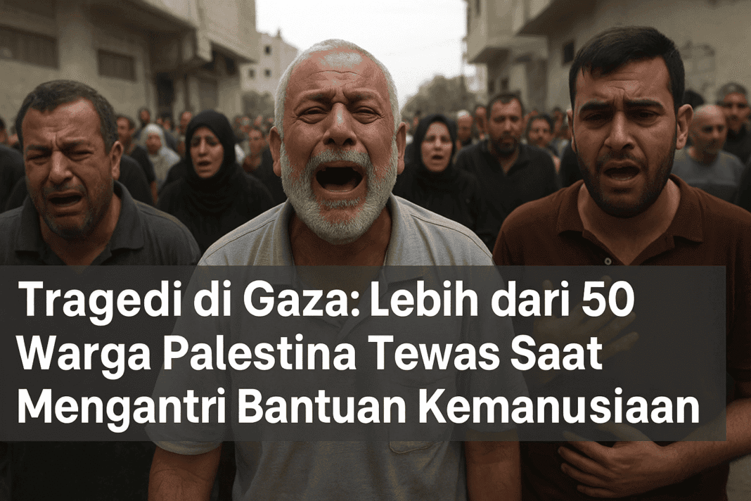 Tragedi di Gaza: Lebih dari 50 Warga Palestina Tewas Saat Mengantri Bantuan Kemanusiaan
